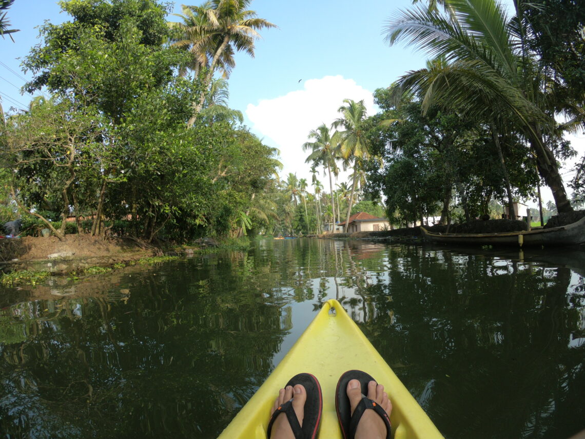 Kayaking in Alleppey