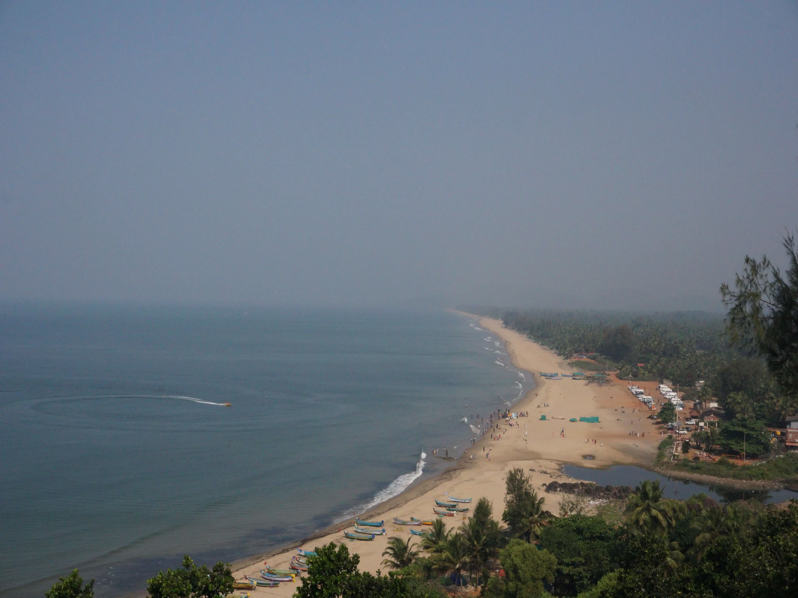 View of Gokarna beach from Zostel
