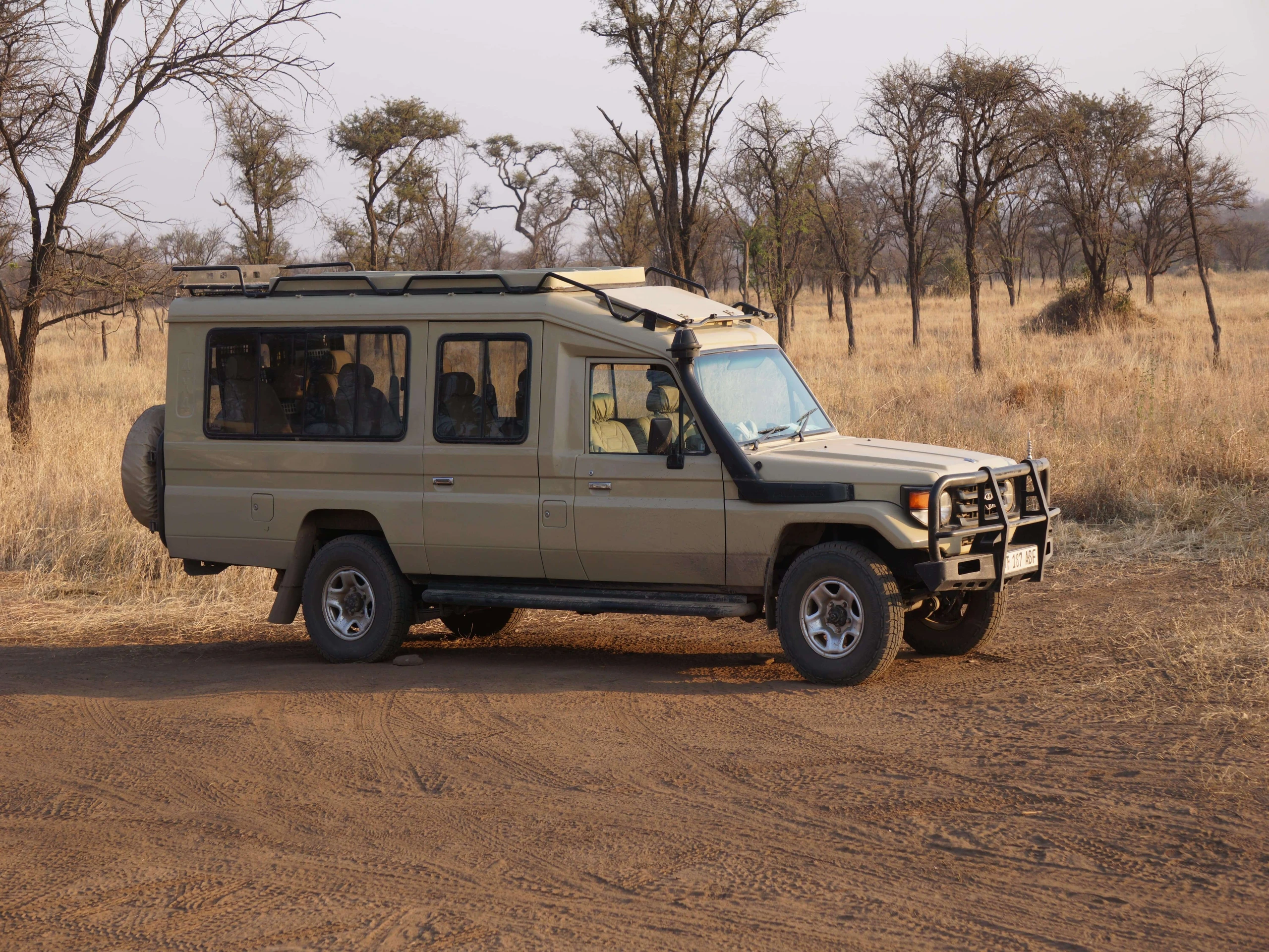 Safari jeeps in Tanzania
