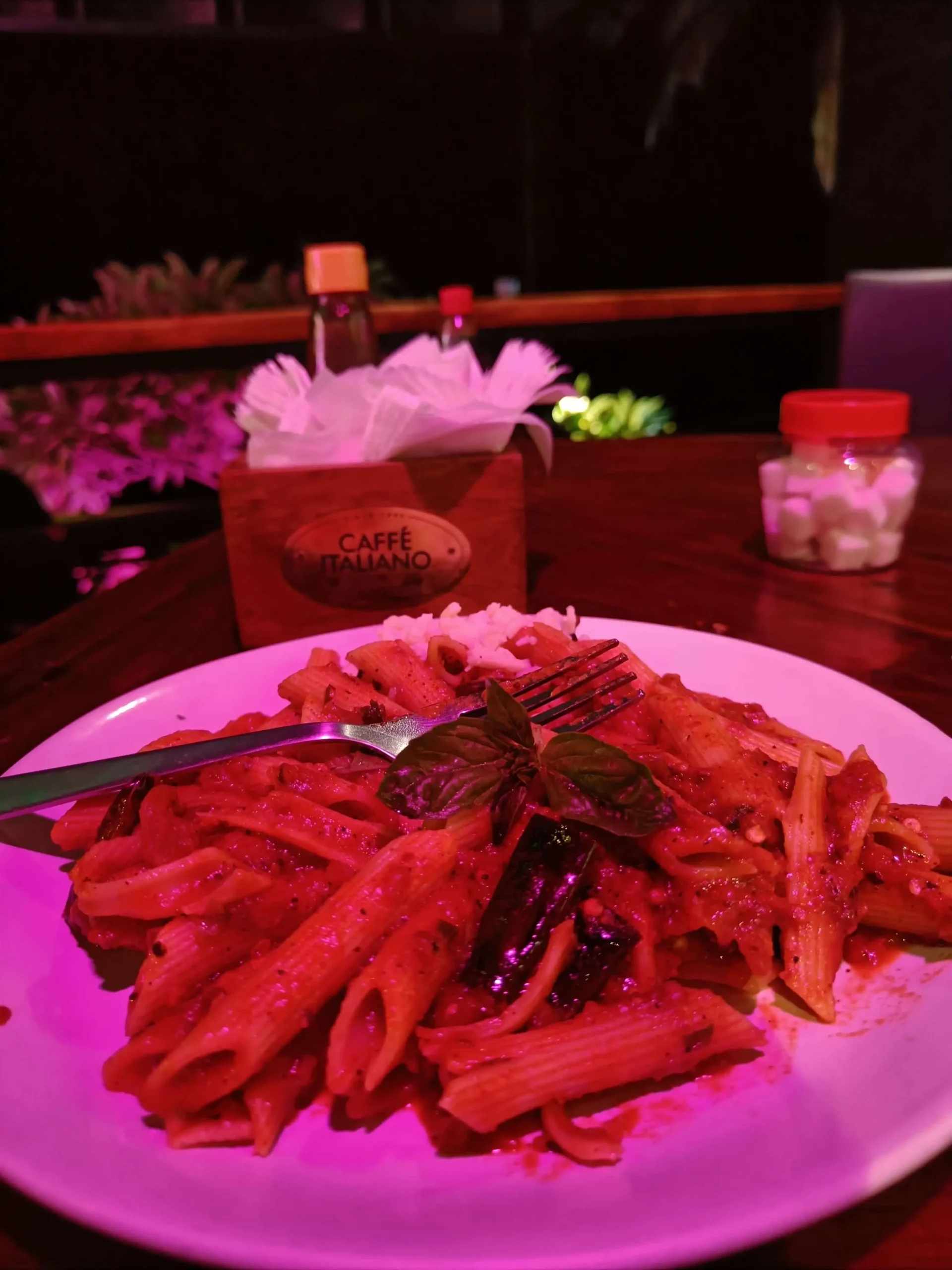 Delicious pasta at Cafe Italiano