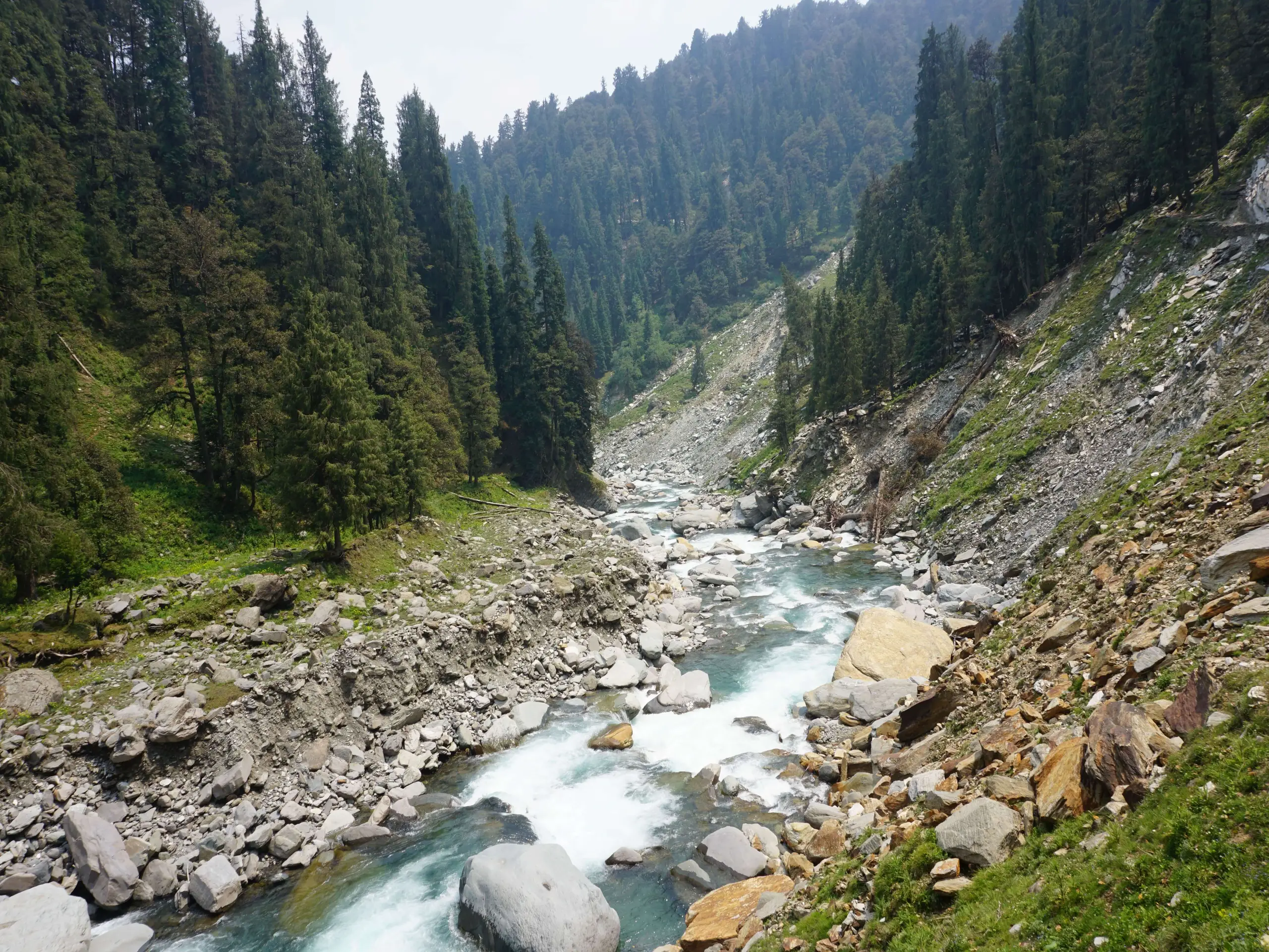 Beautiful view of the valley and uhl river