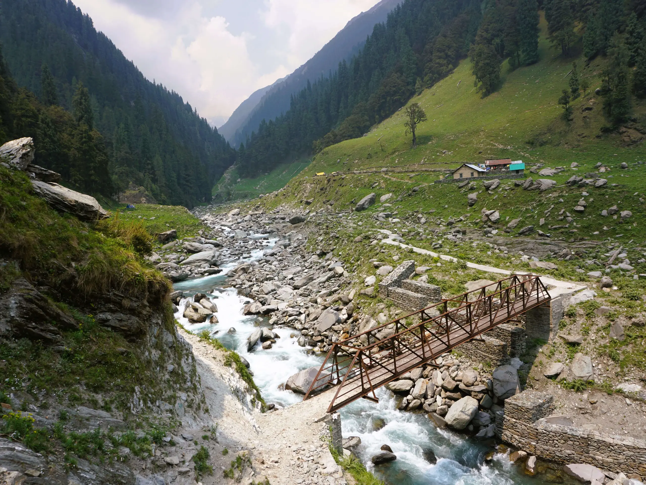 Beautiful view of the Palchak valley campsie