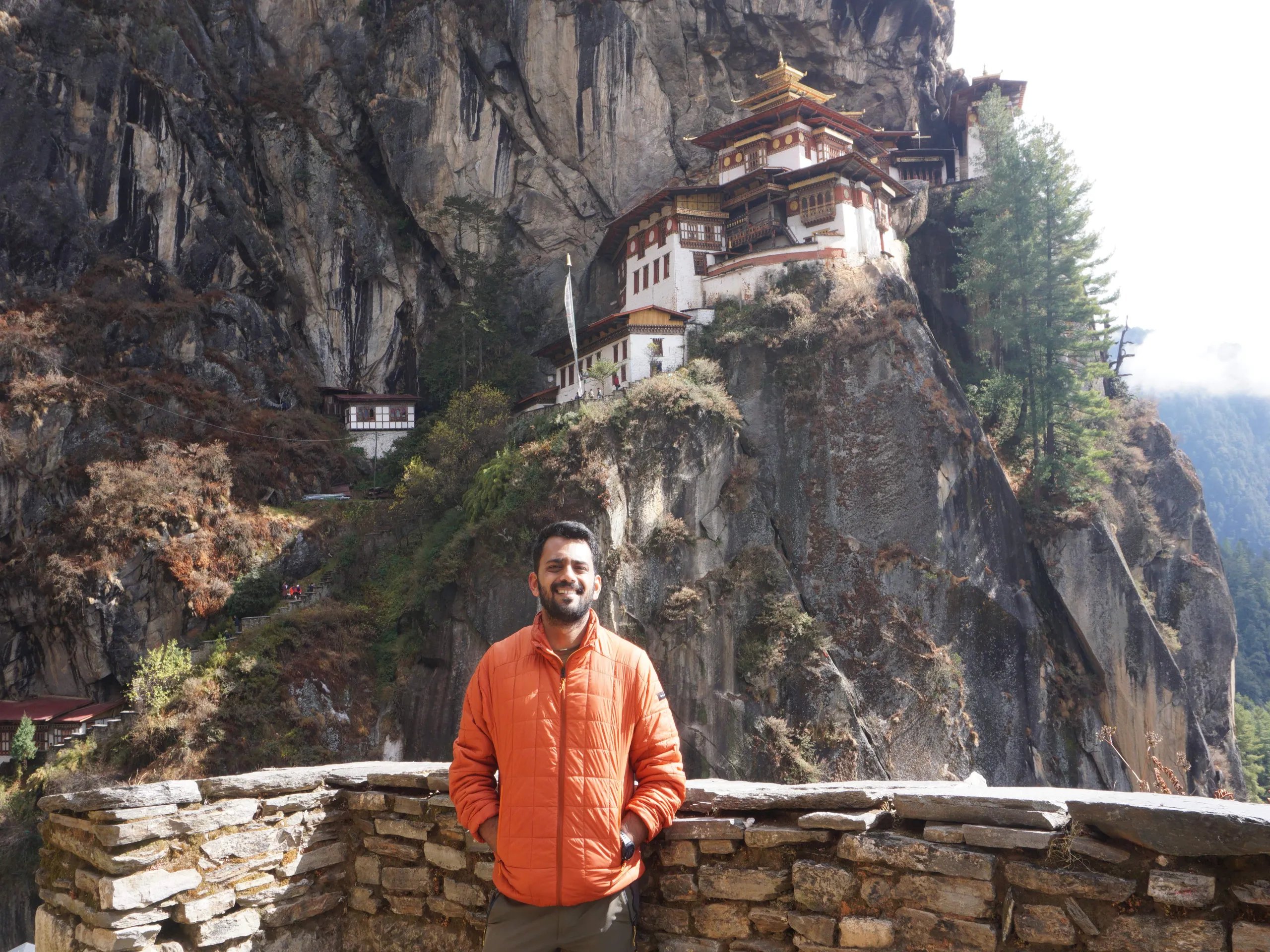 Posing in front of Tigers nest