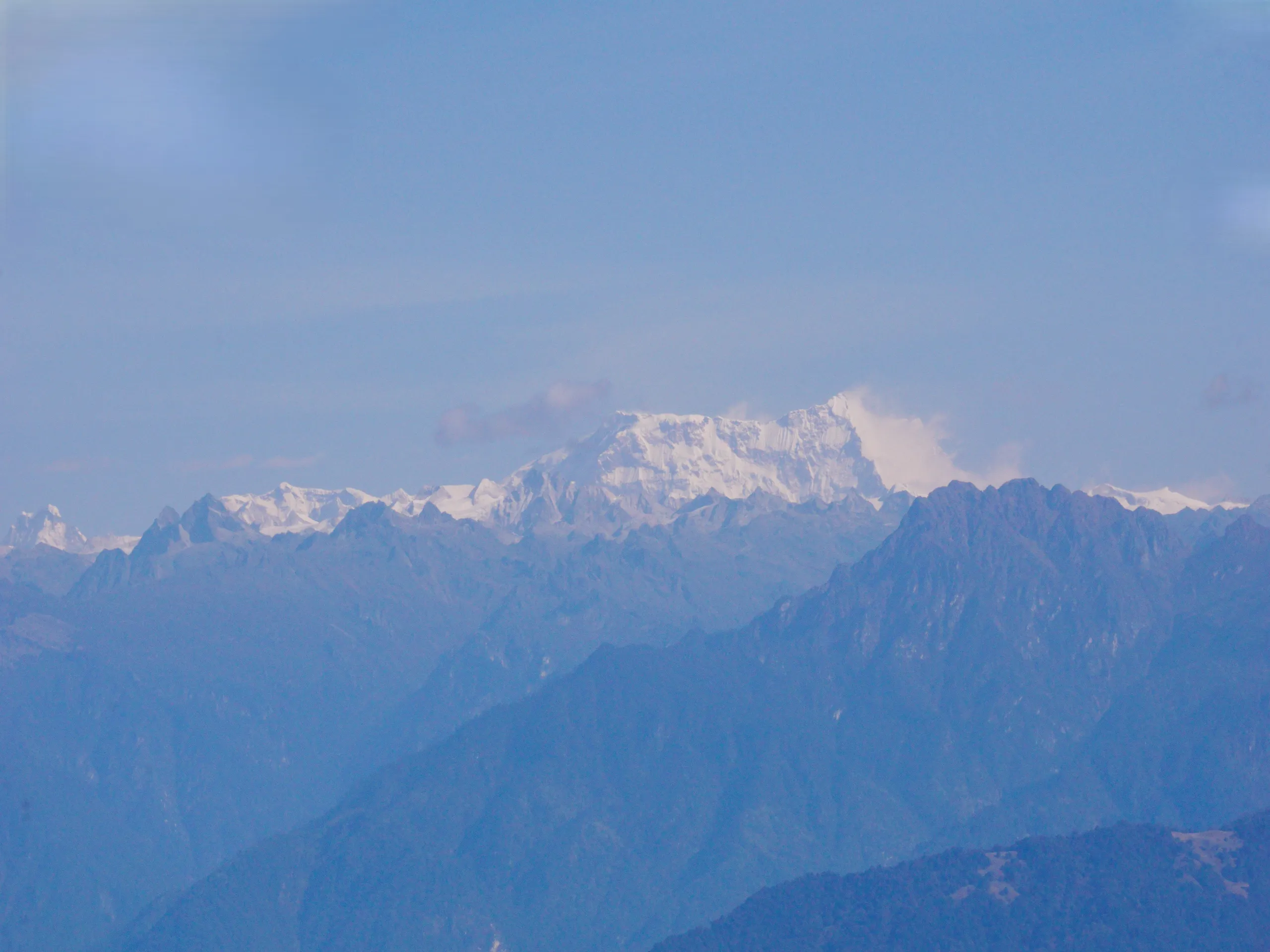 View of the tallest mountain of Bhutan