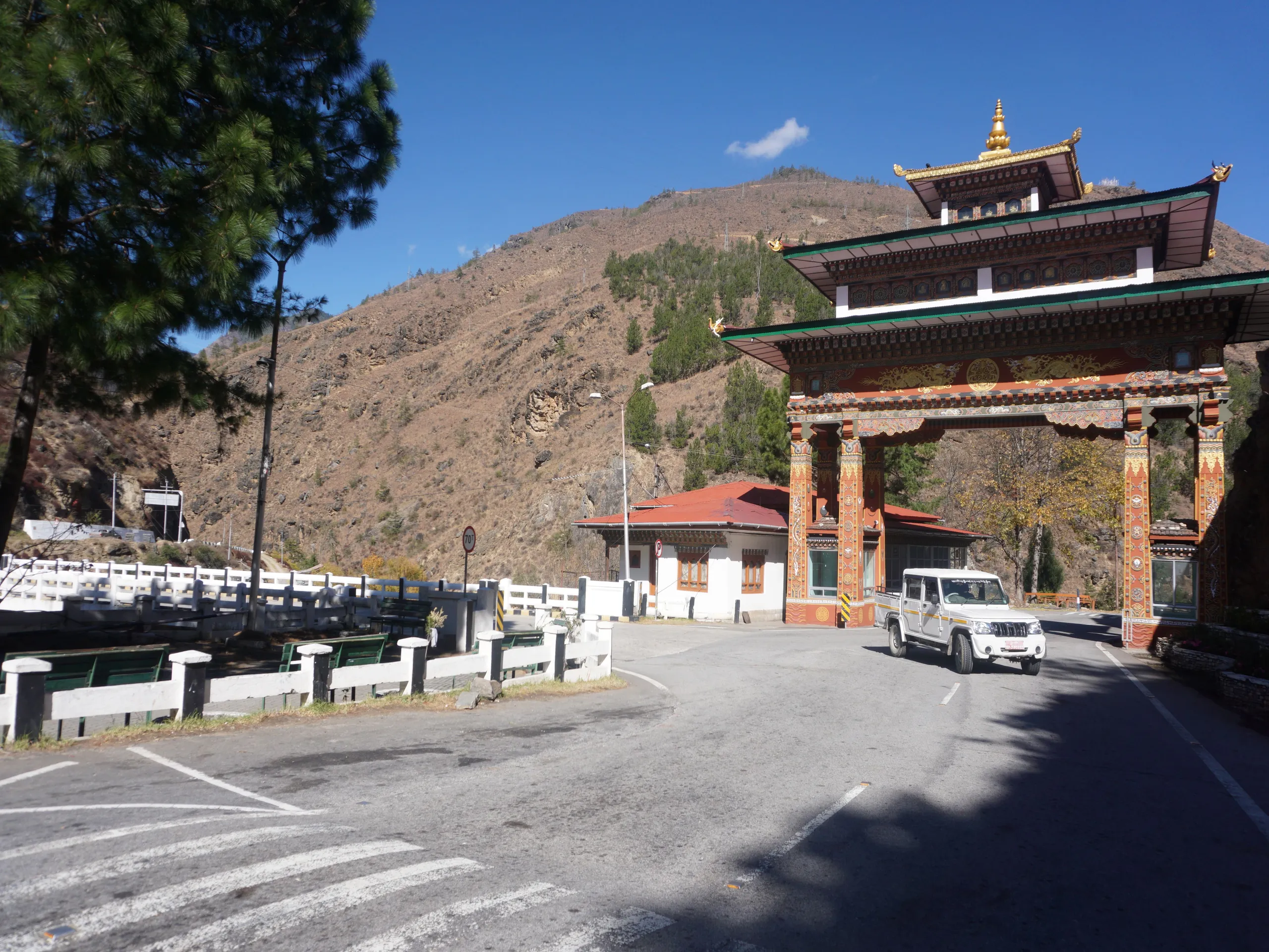 Roads to Paro and Thimphu