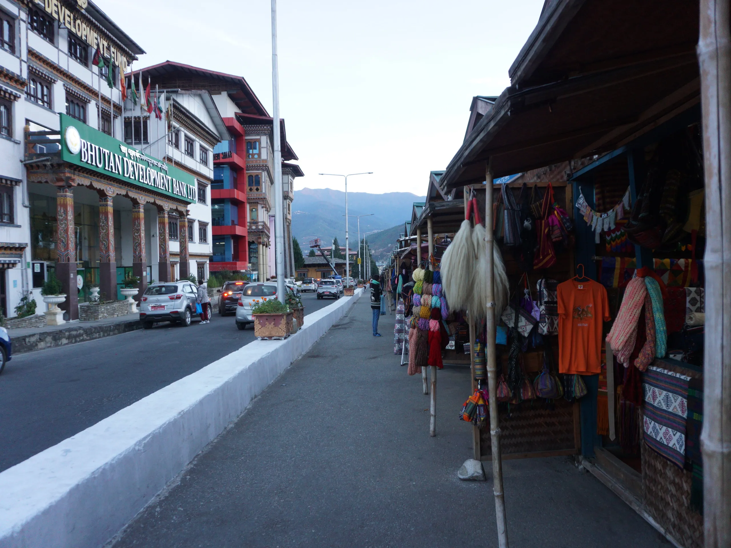 Shopping street in Thimphu