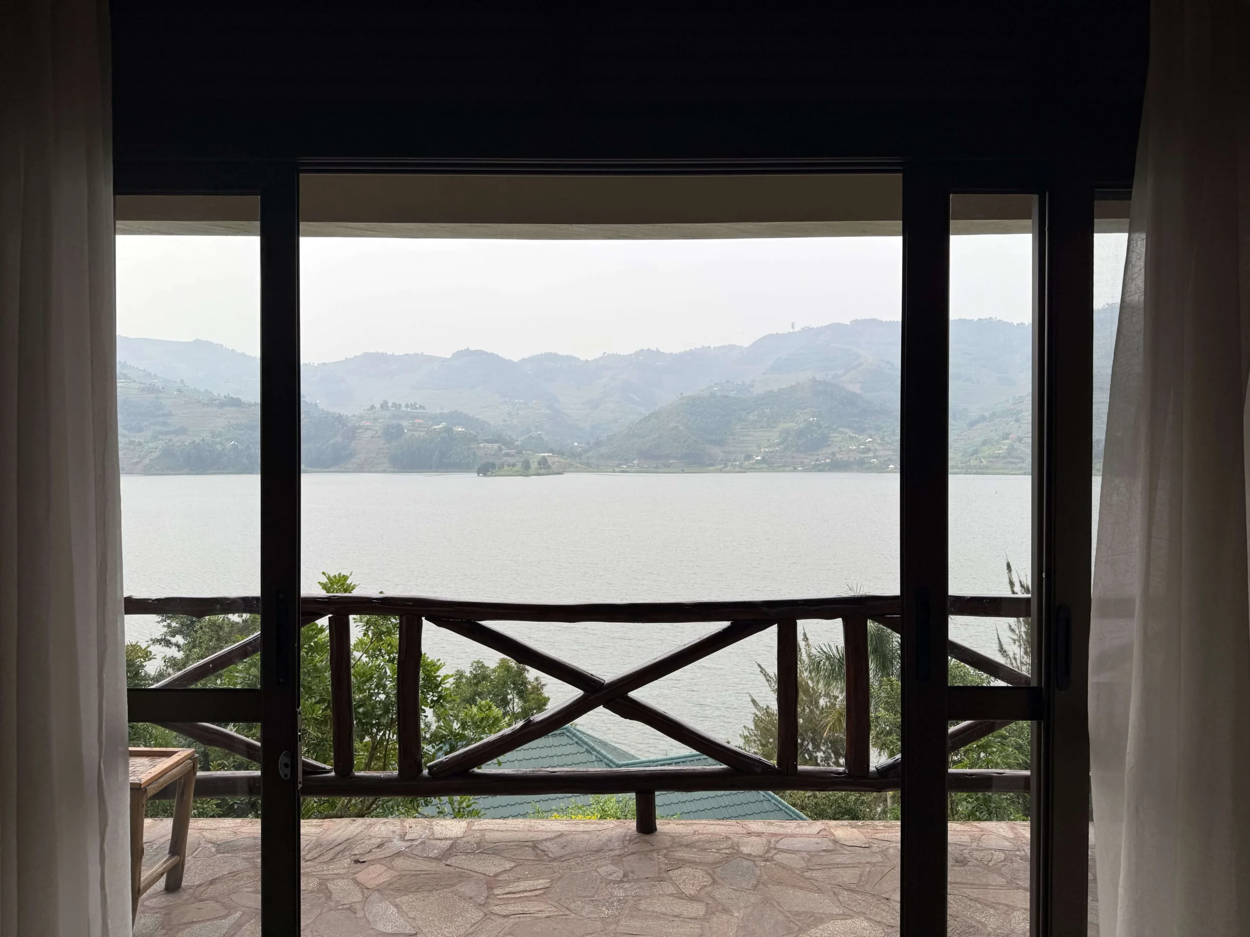 View of Lake Mulehe from Lake Mulehe Safari Lodge