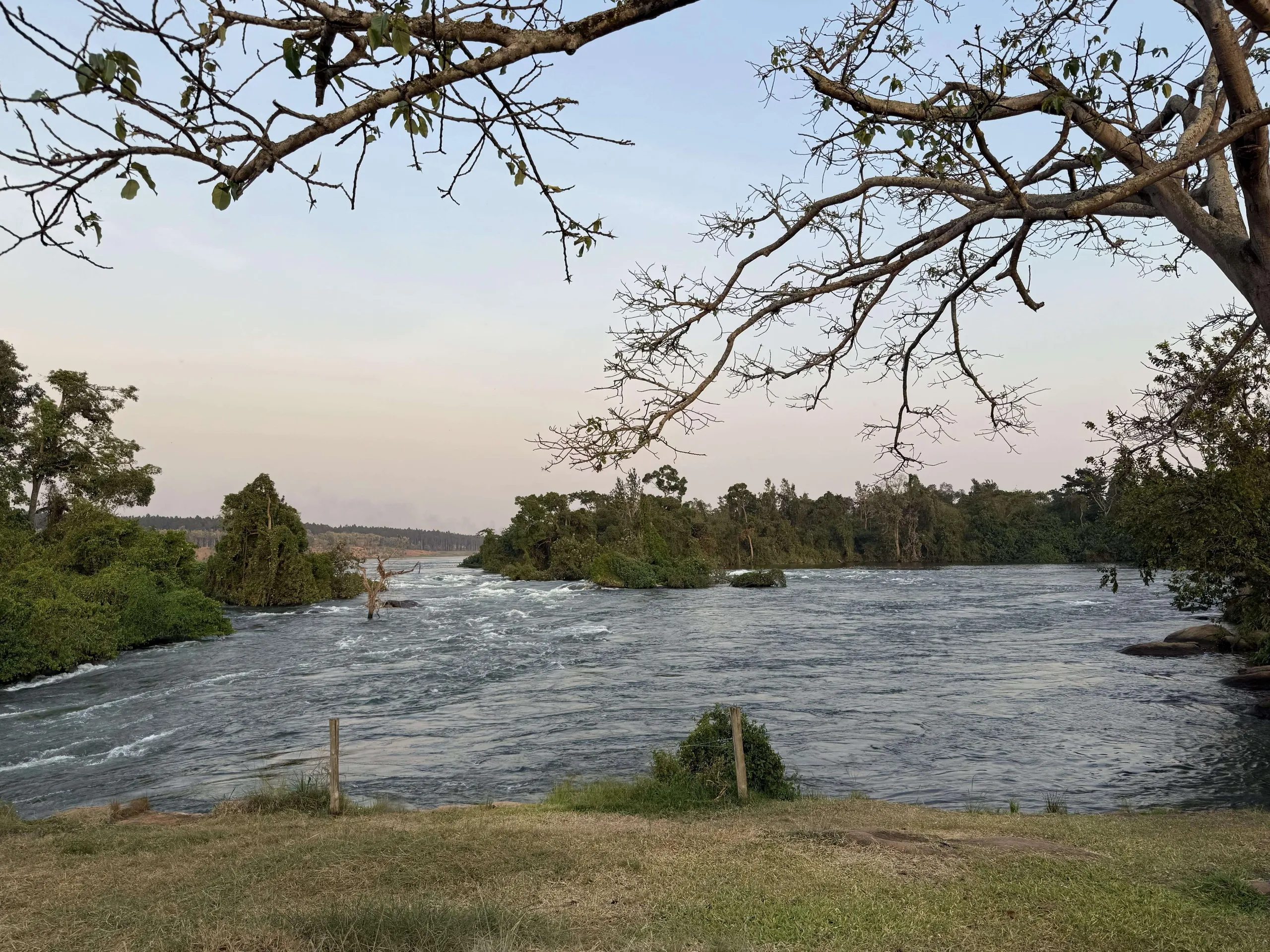 Relaxing by the Nile near Bujagali Falls