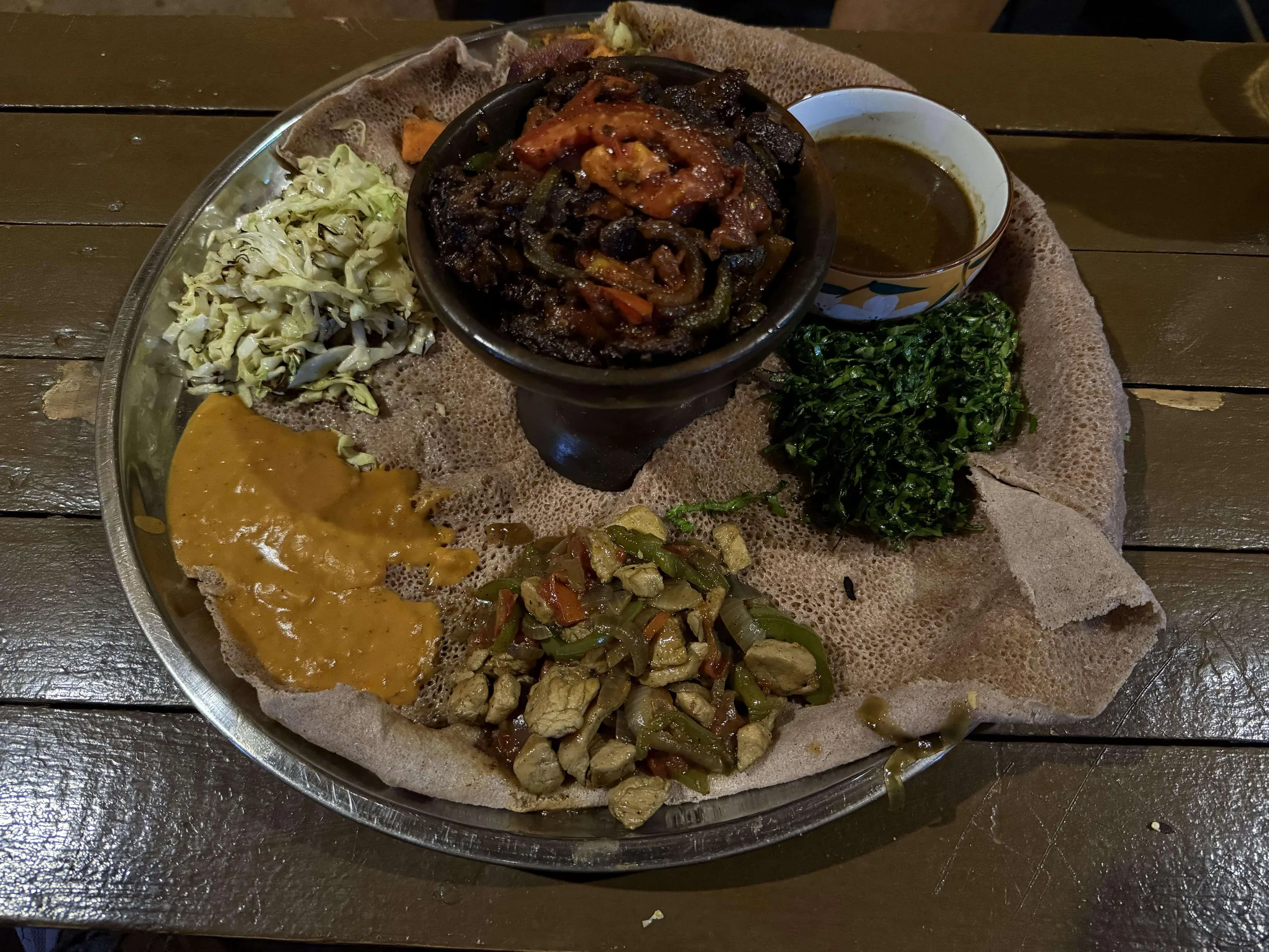 Ethiopian food in Jinja