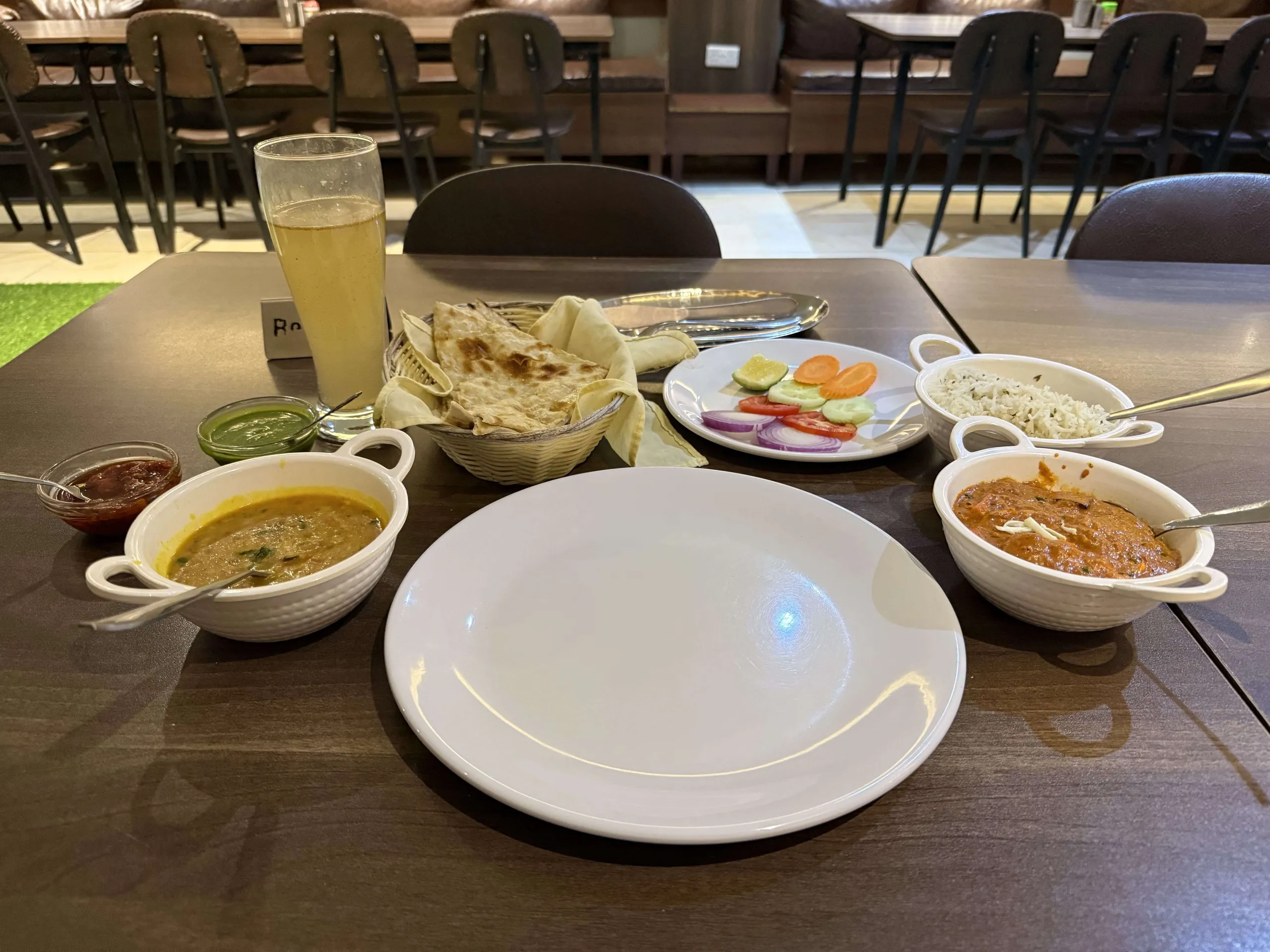 Indian food in Jinja